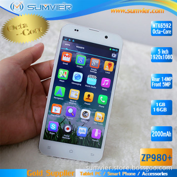 5" Octa Core Smart Phone IPS Screen 2GB+32GB (ZP980+)